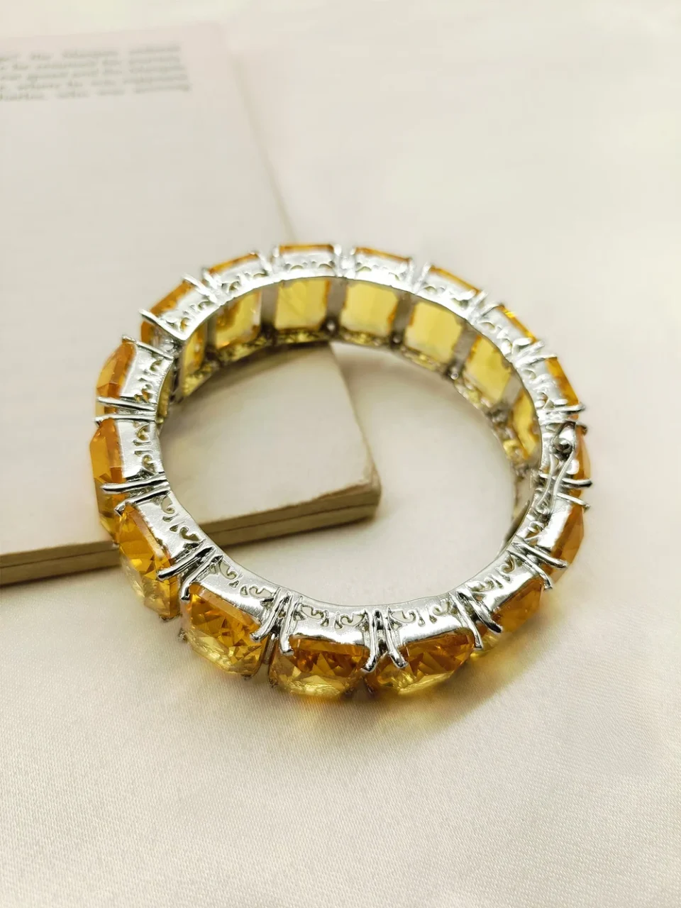 Stafen Yellow Swarovski Stone Bracelet
