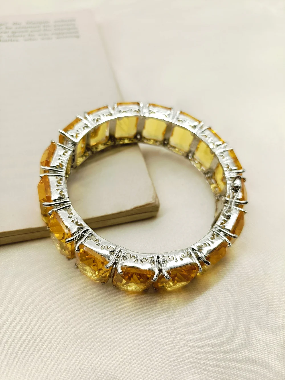 Stafen Yellow Swarovski Stone Bracelet