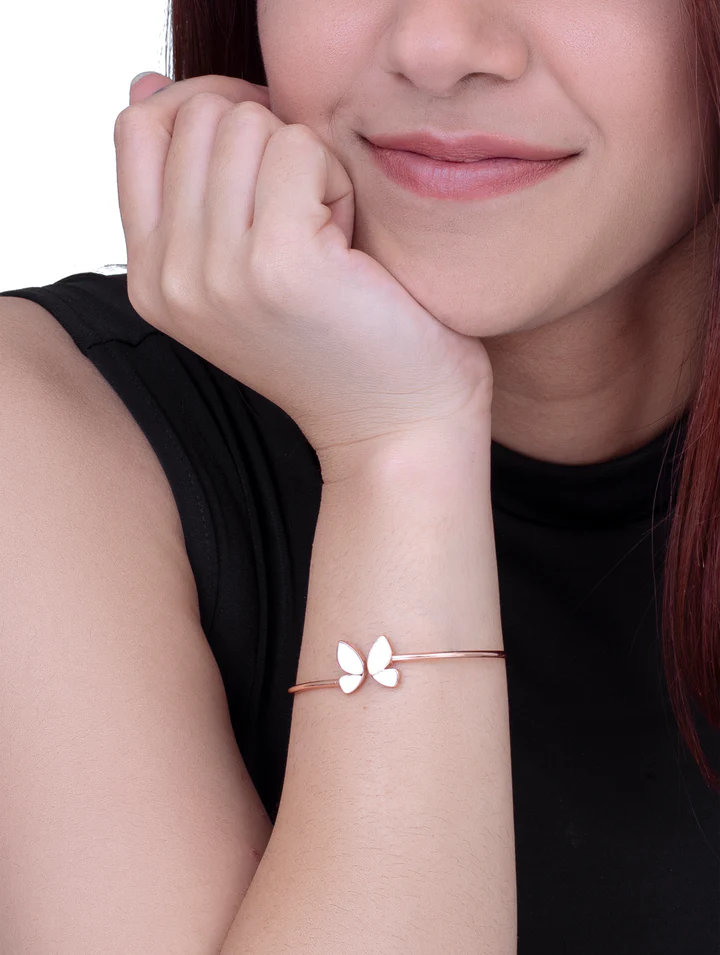 Enamel Butterfly Bracelet