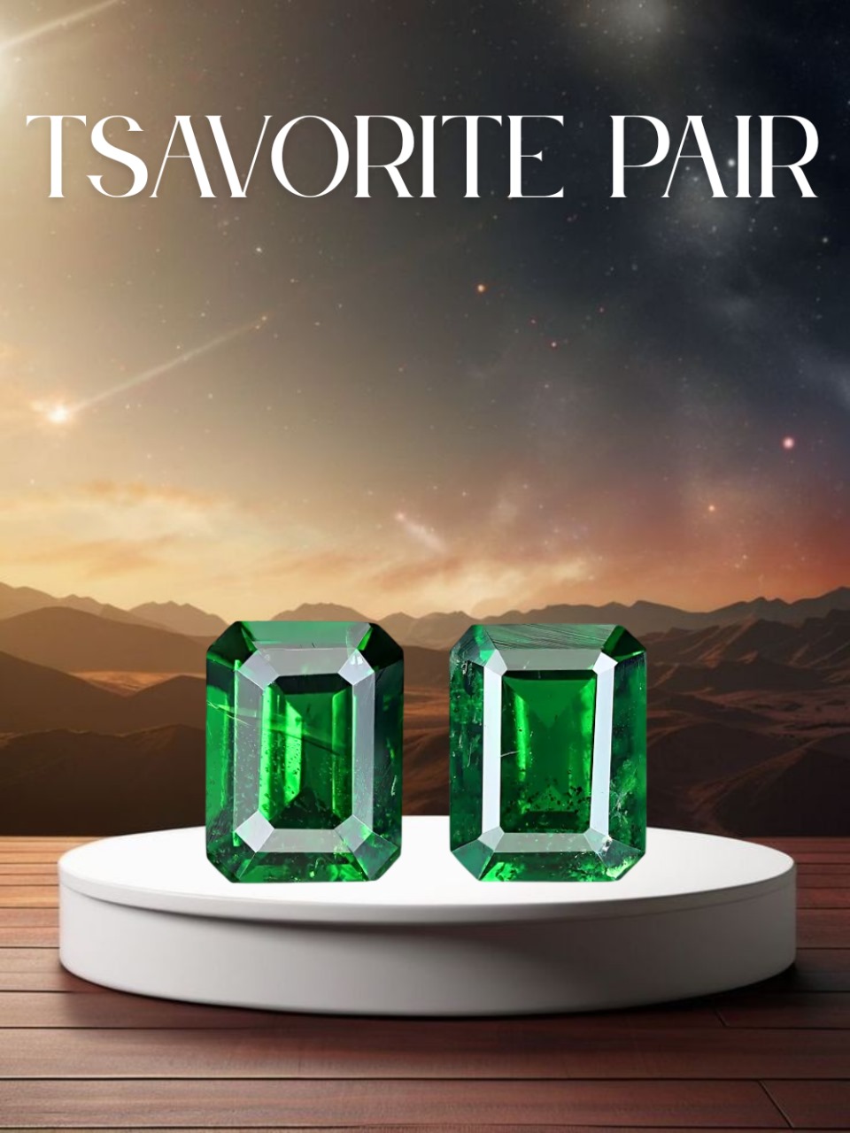TSAVORITE PAIR