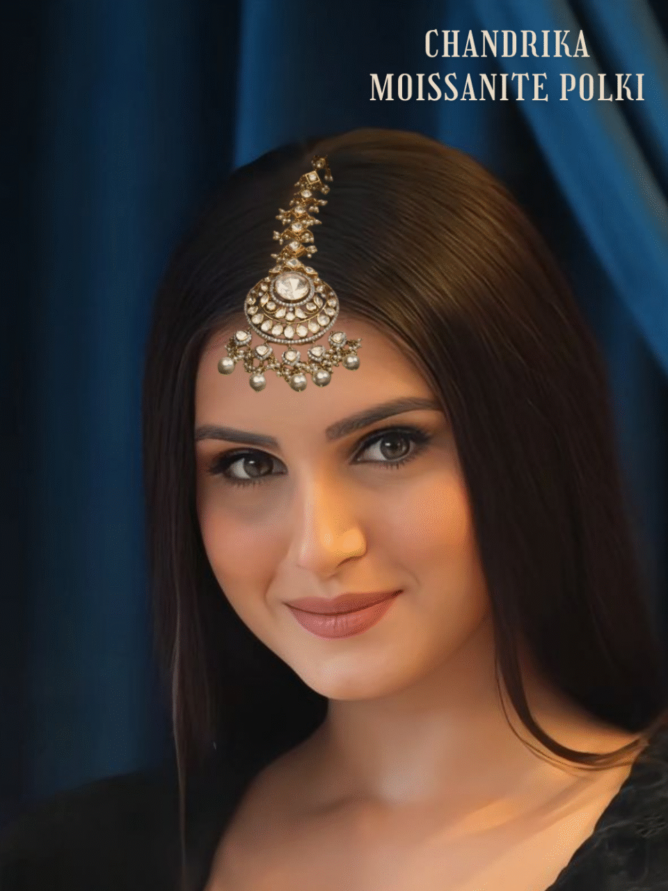 Chandrika Moissanite Polki Mangtikka